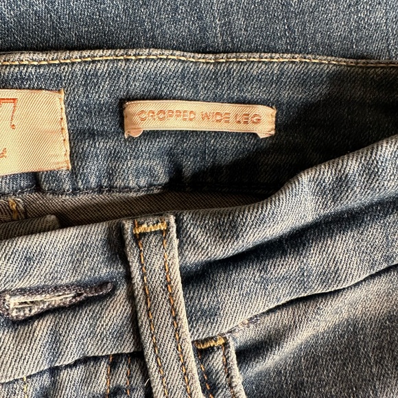 Jen 7 By 7 for all Mankind Cropped Wide Leg Jeans Size 00 - Picture 7 of 11